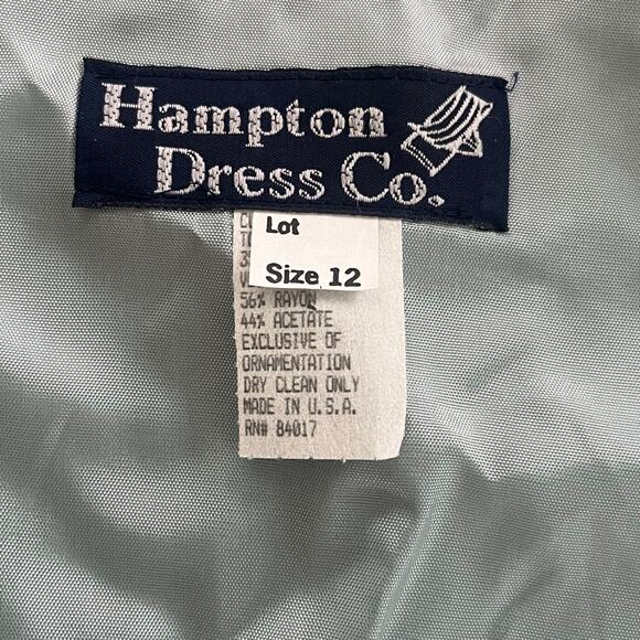 Vintage Hampton Western Prairie Style Vest with Turquoise Silver Accents-Size 12 - Picture 3 of 9